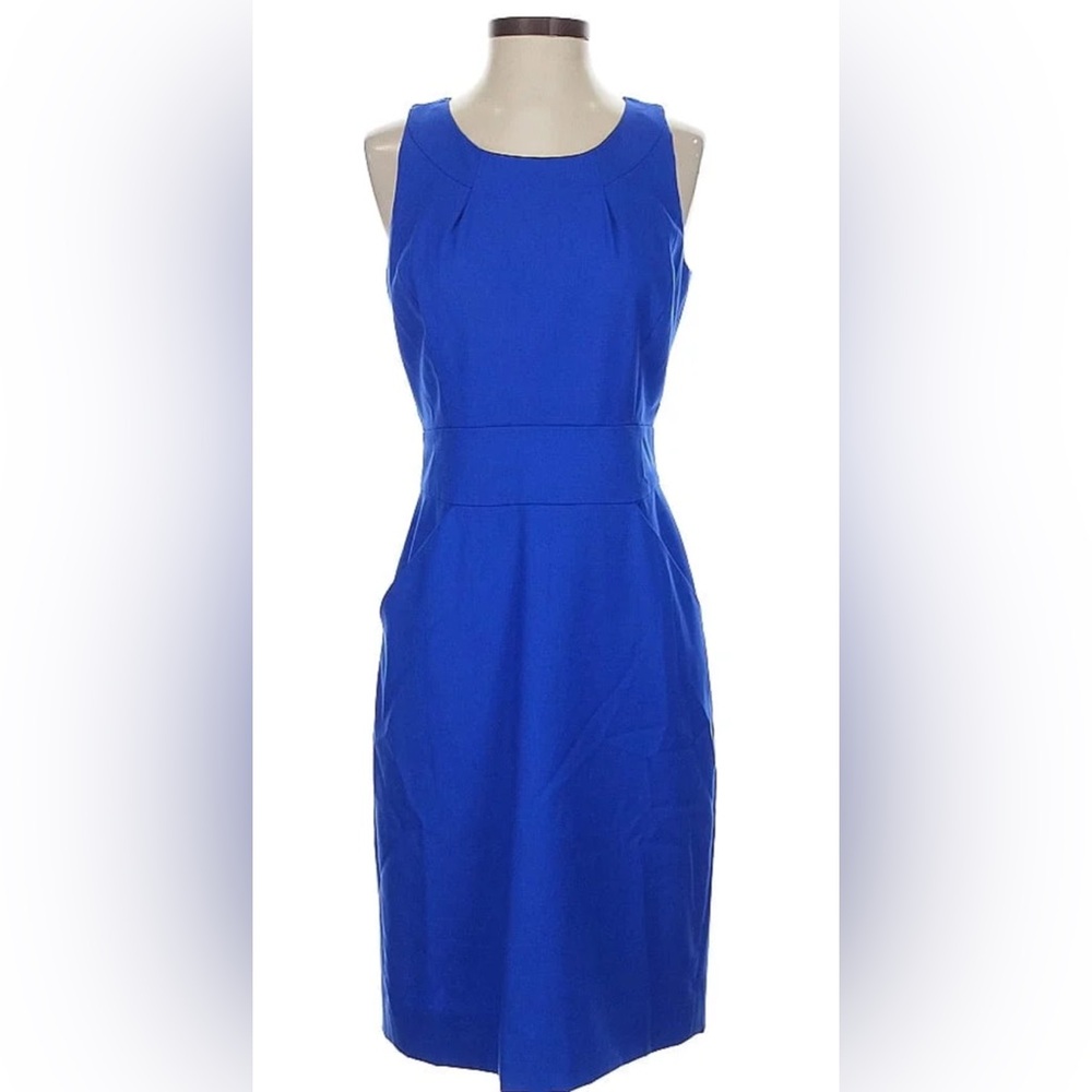 J. Crew Vibrant Blue Midi Dress